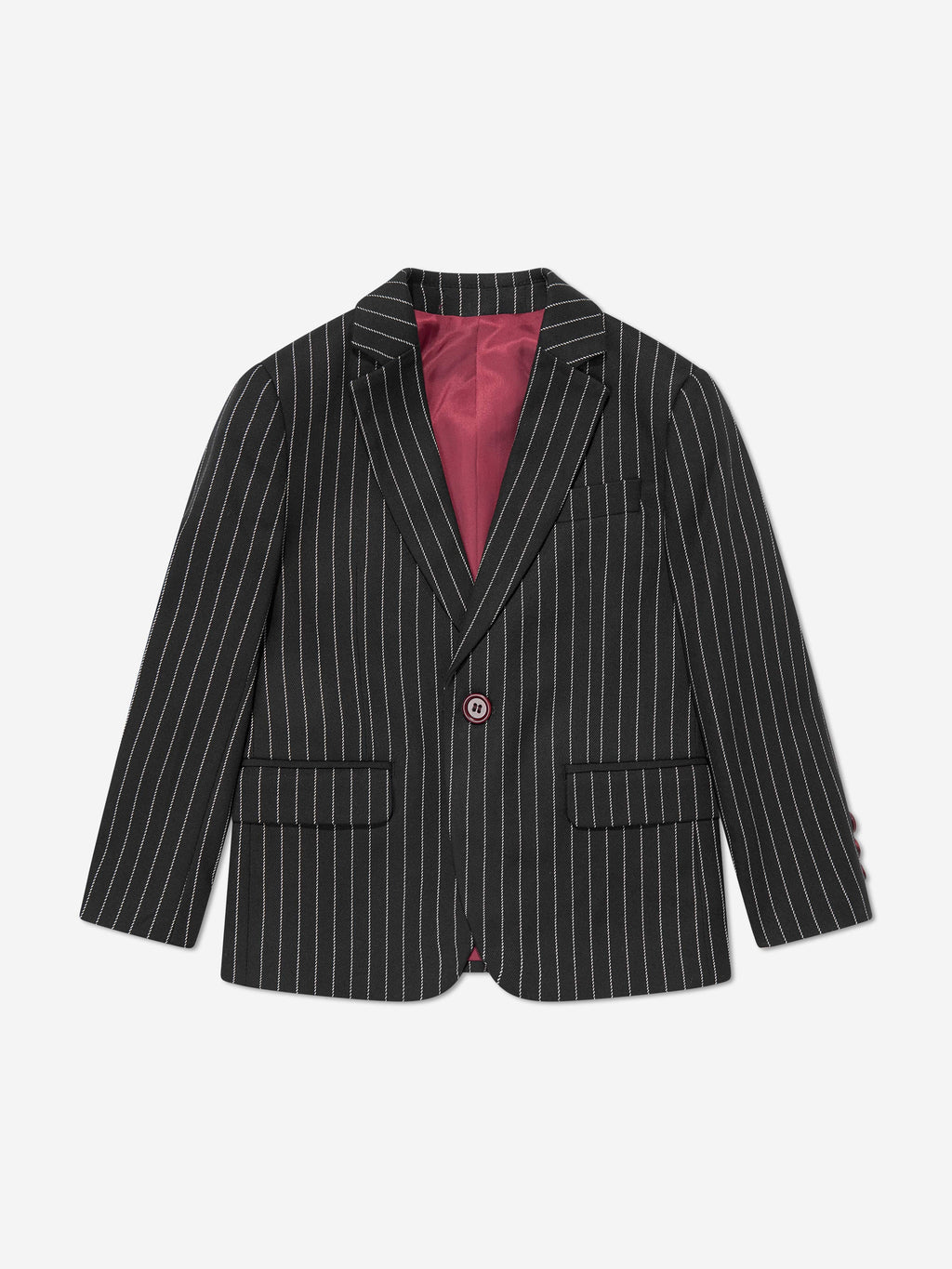 Striped 3 Piece Suit Set in Black