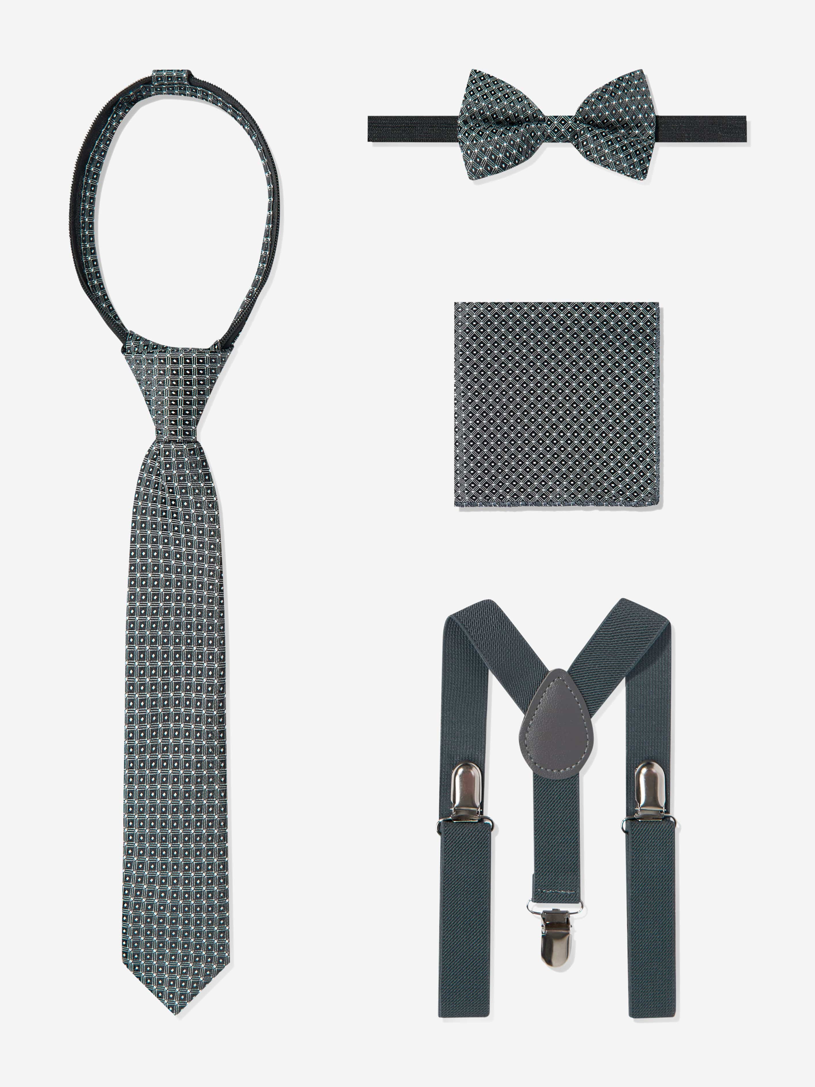 7 Piece Suit Set in Grey