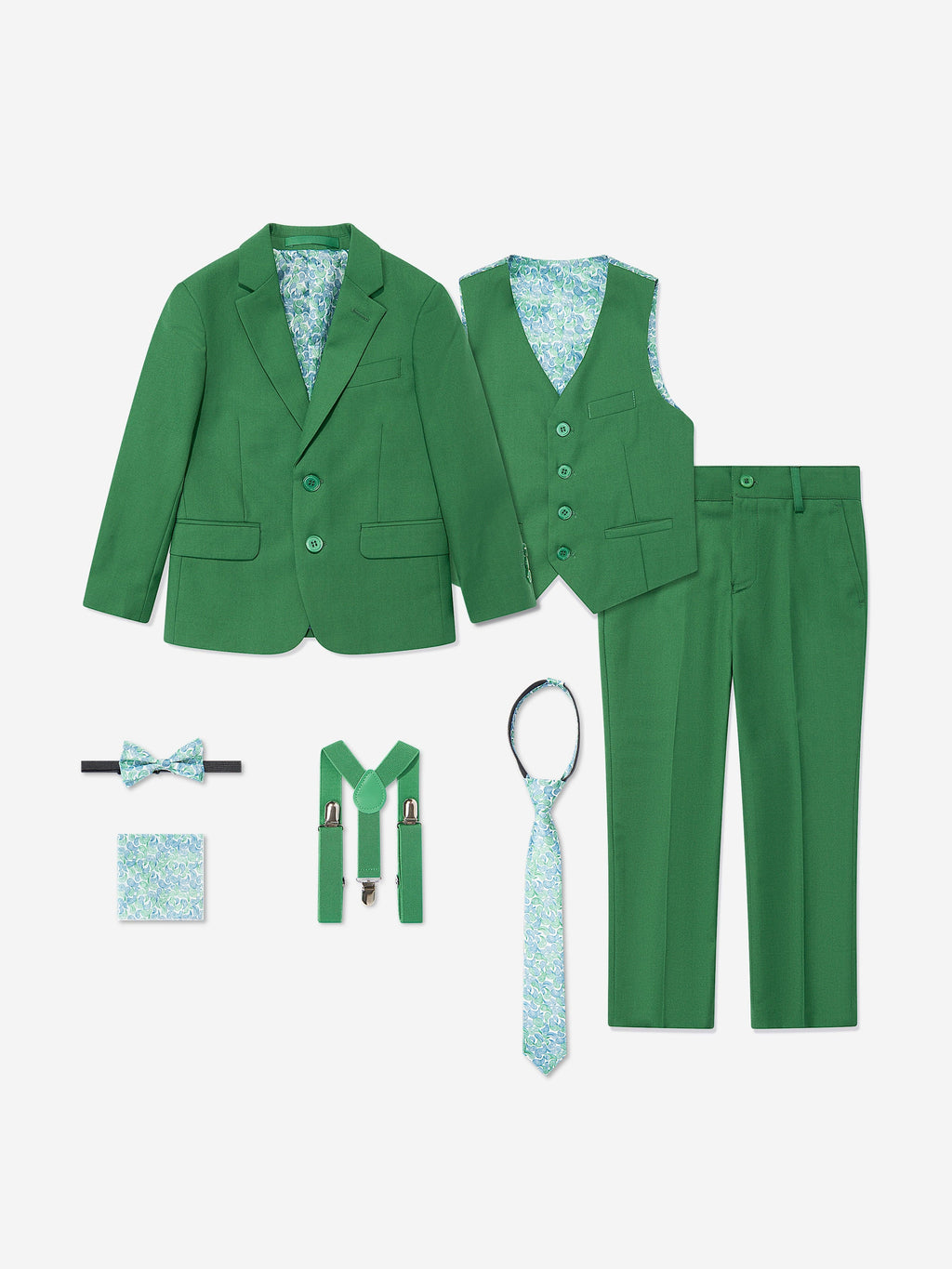 7 Piece Suit Set in Green