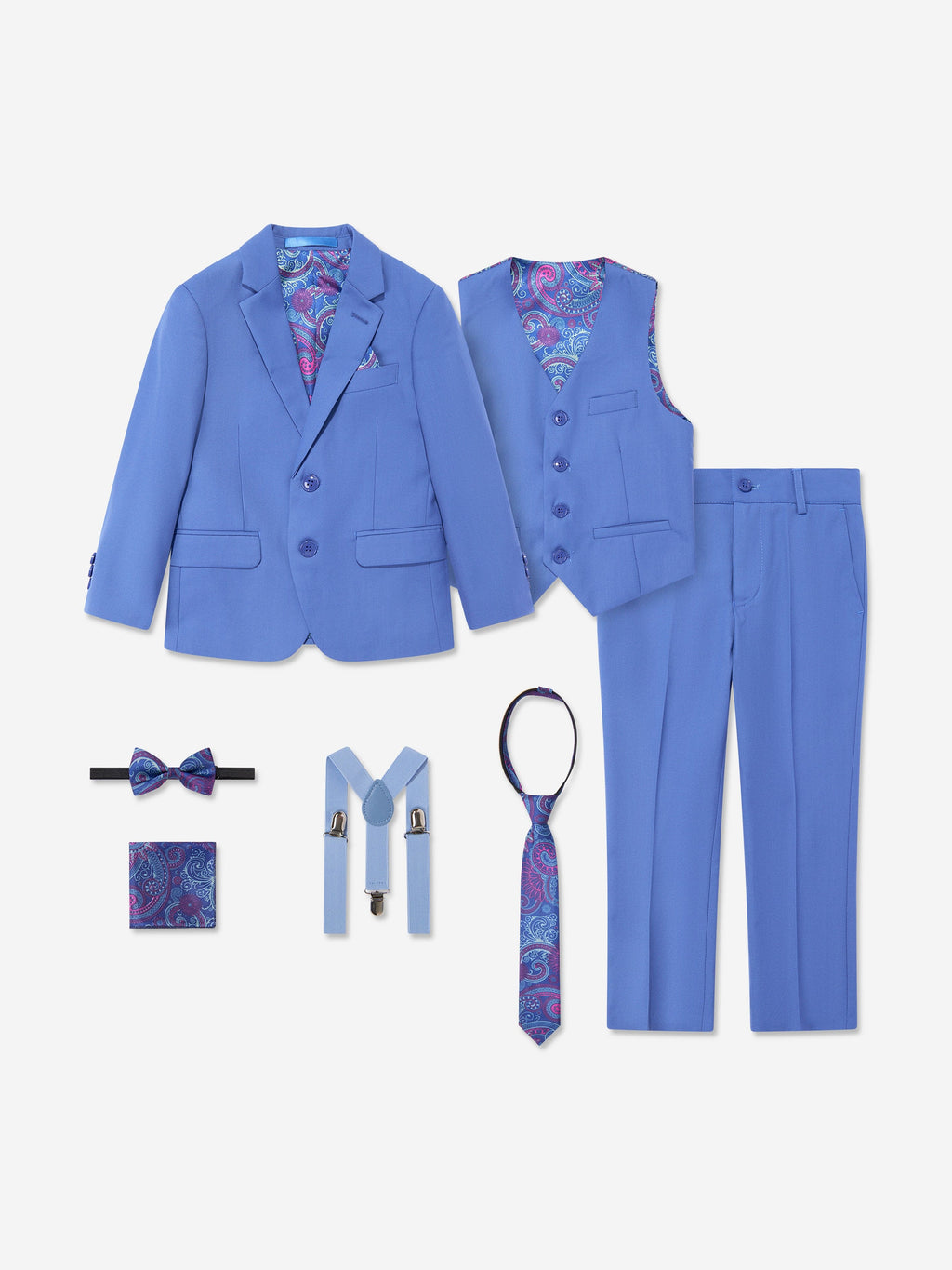 7 Piece Suit Set in Blue