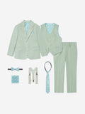 7 Piece Suit Set in Green