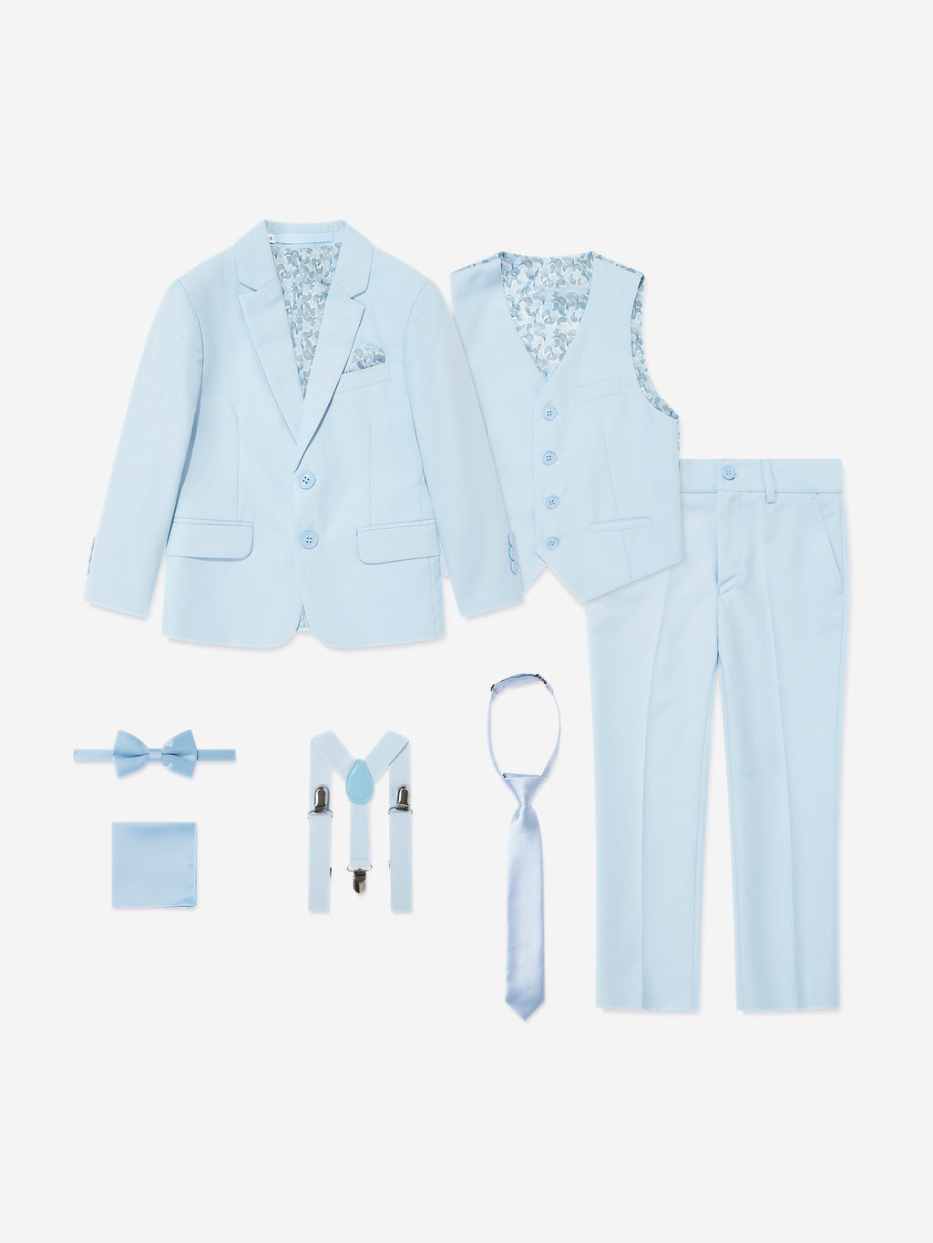 7 Piece Suit Set in Blue