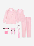 7 Piece Suit Set in Pink